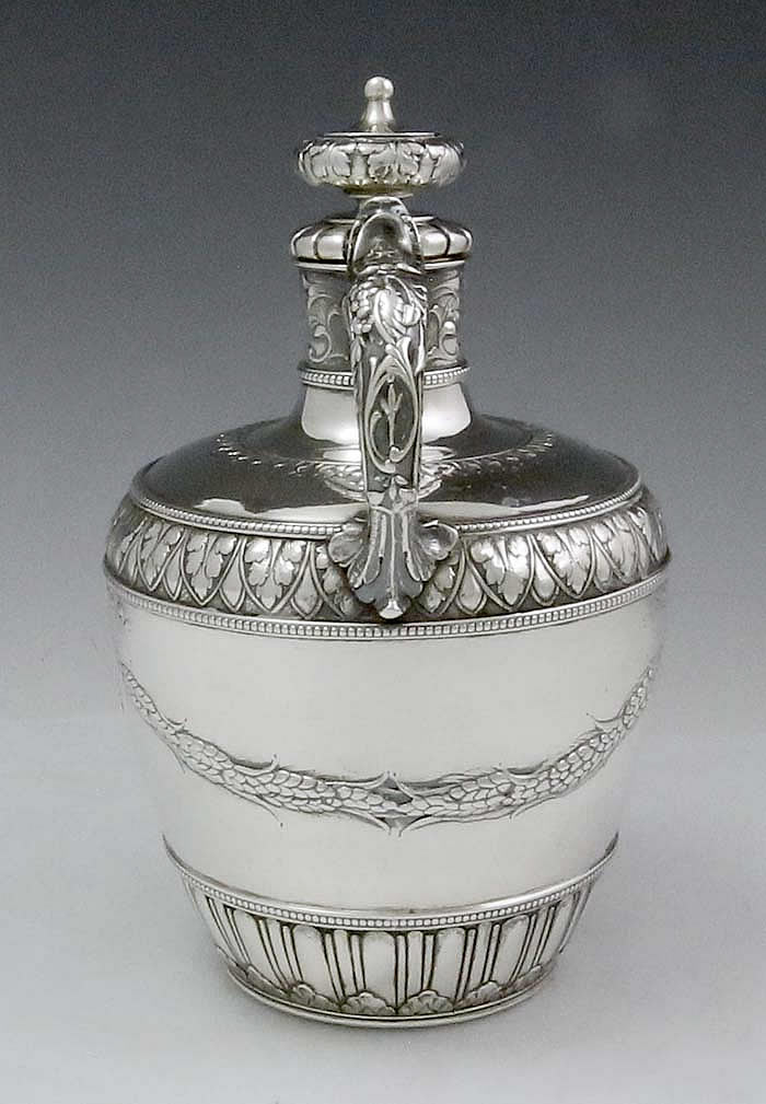 antique sterling silver wine jug by Gorham